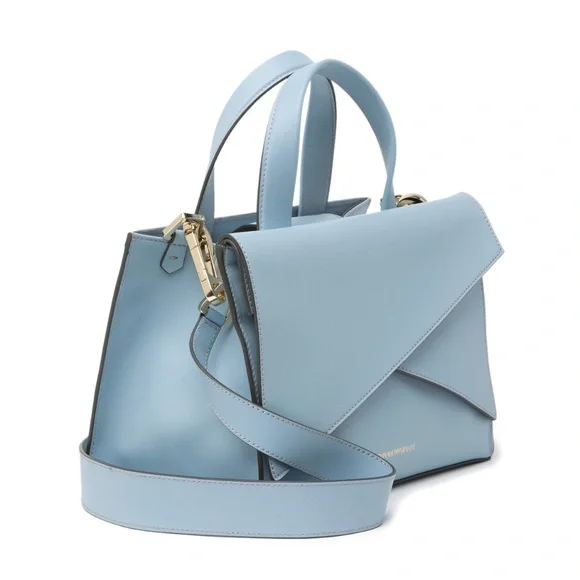 NWOT Emporio Armani Square Leather Satchel - Picture 9 of 11